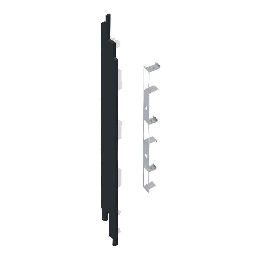 Eindkap+conn. links voor 2819 zwartgrijs classic nerf