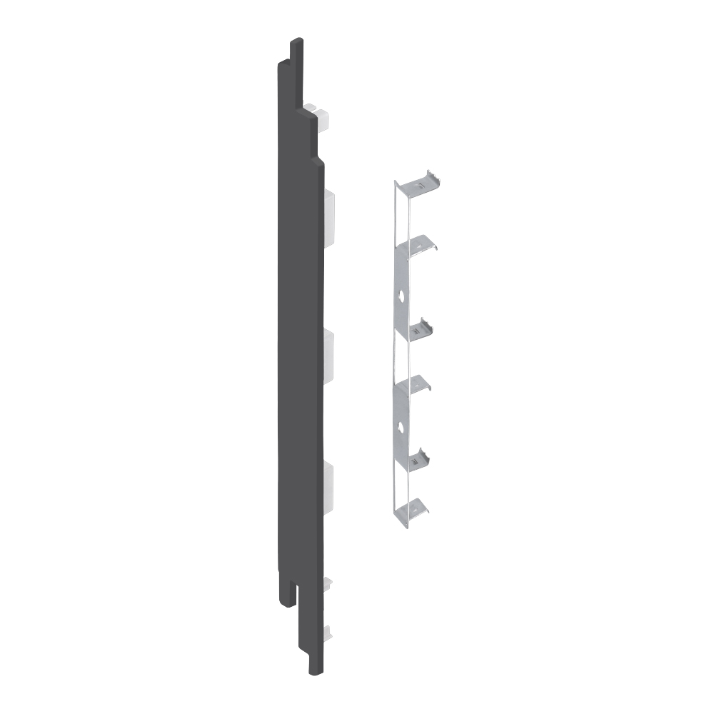 Eindkap+connector links voor 2819 antraciet cla nerf ds 5 st
