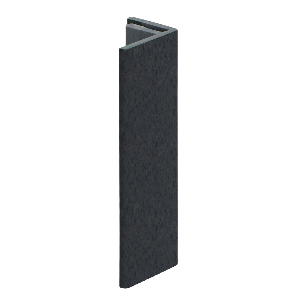 Eindprofiel 17mm voor Keralit zwartgrijs classic nerf 4000mm