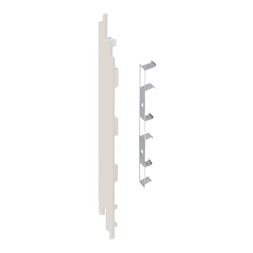 Eindkap+connector links voor 2819 snowwhite pure mat ds 5 st