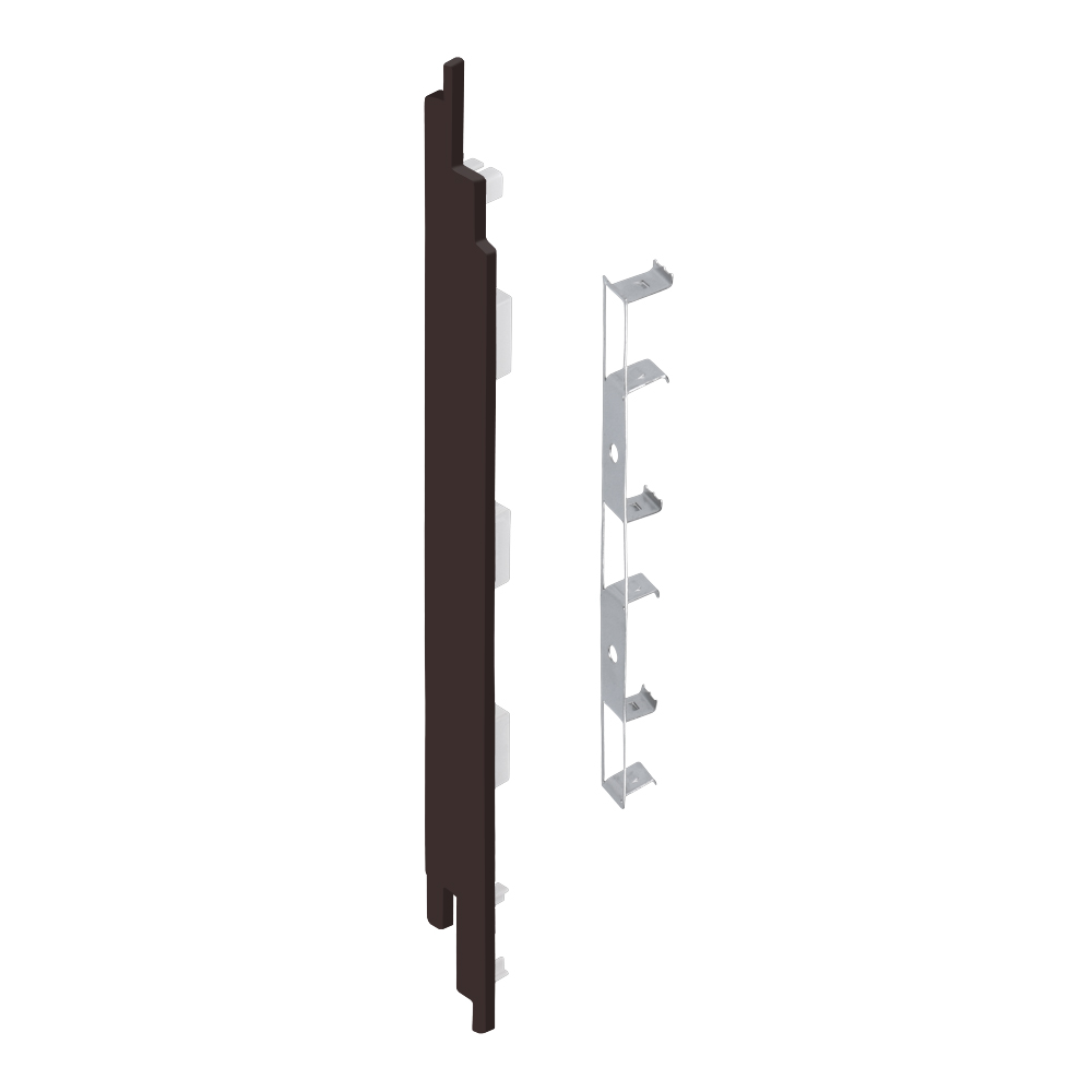 Eindkap+connector links voor 2819 donkerbruin cla nerf 5 st