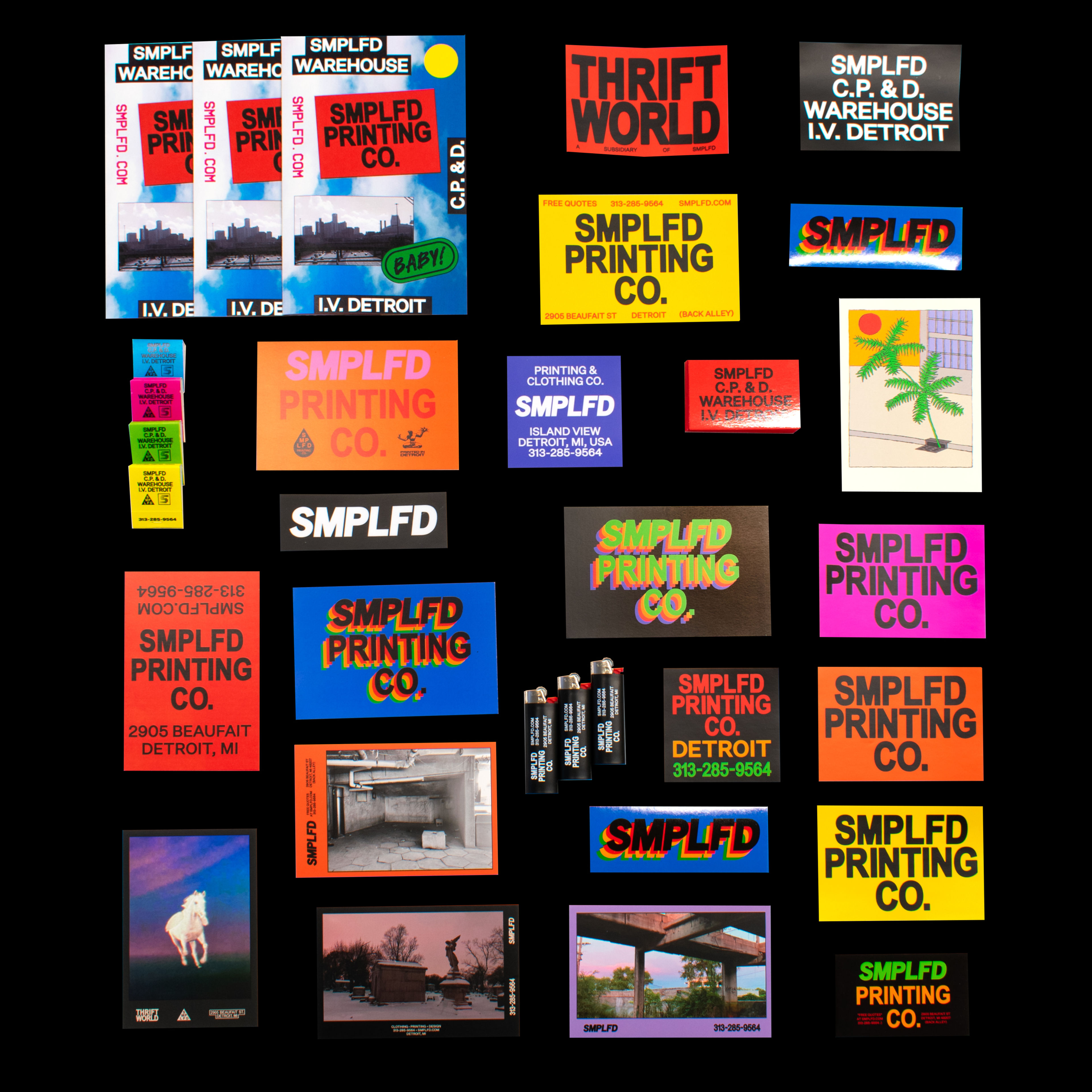 Stickers, Postcards, Flyers, Brochures 