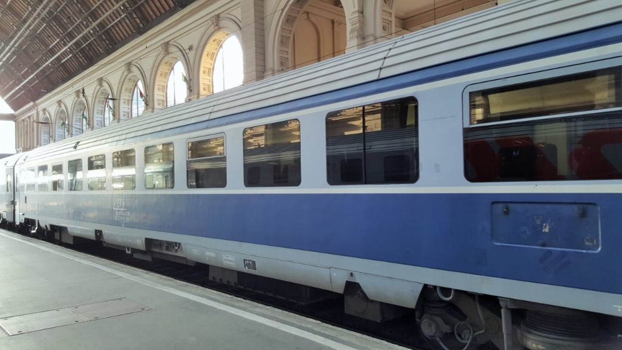 The seating coaches used for the overnight journey