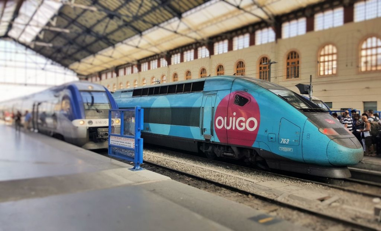 A Ouigo train in Marseille