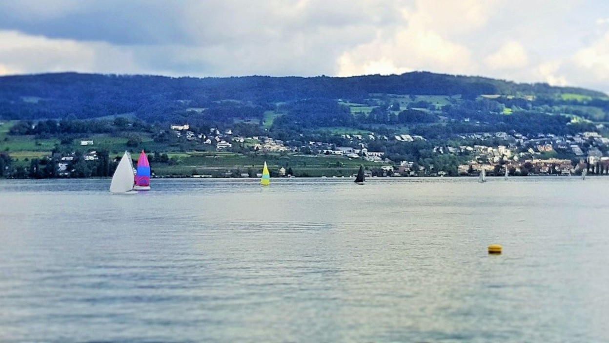 The view over Lake Zurich 