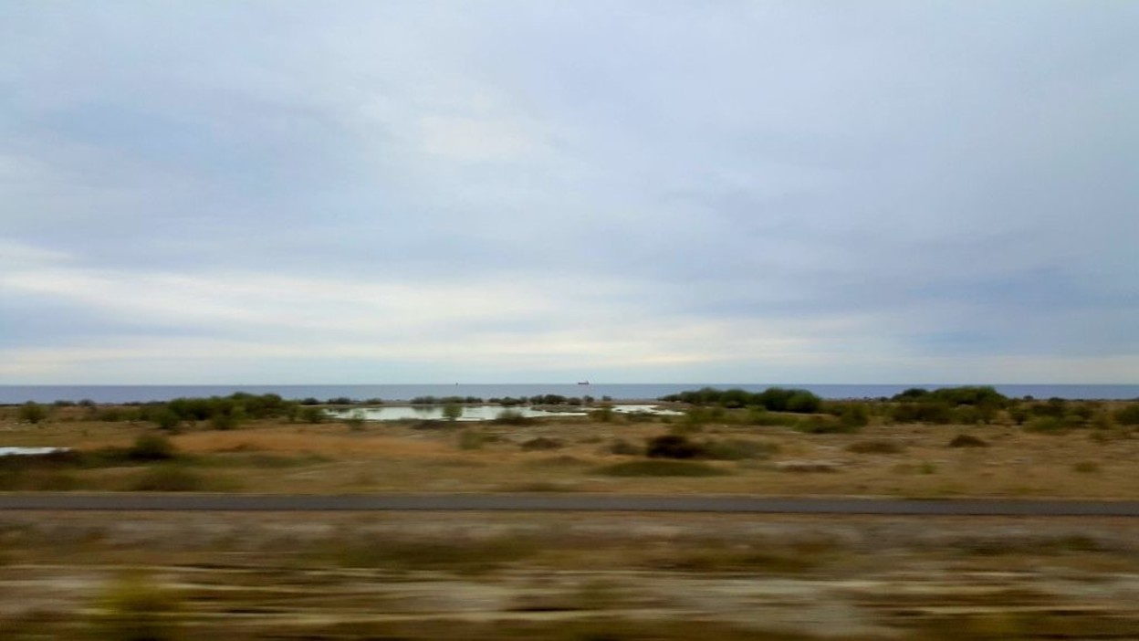 Between the tunnel and the bridge on the Oresund Line