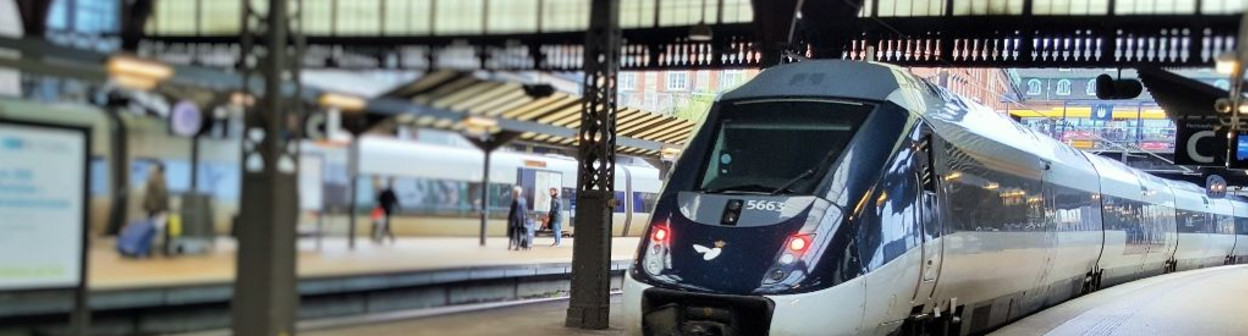 Exterior of an IC4 train, these are used on a few of DSB Intercity departures