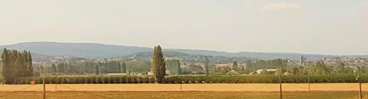 A typical vista of Provence from the high speed line