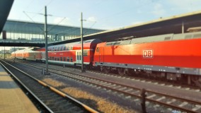Exterior of double deck Regio train