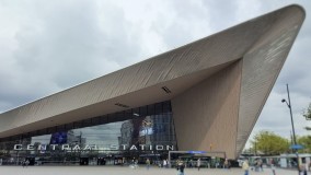 The exterior of Rotterdam Centraal station