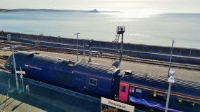 The glorious coastal location of Penzance station