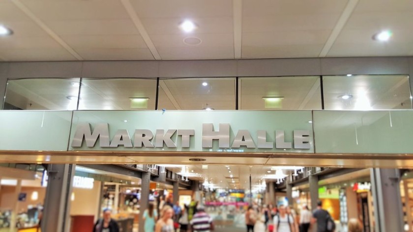 The food court dining options and take away counters are in this Markt Halle