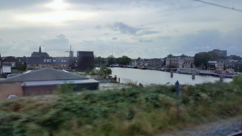 Crossing the canal at Haarlem