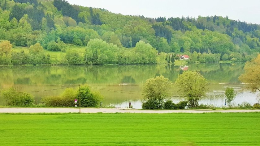 The views from the left of the train south of Passau #1