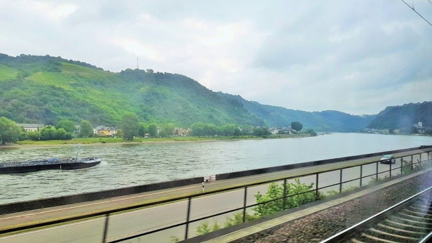 Chase the cars and boats as they travel through the valley beside the train