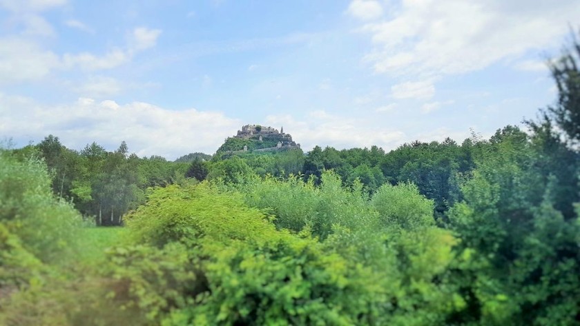 The Hochosterwitz Castle is on the left north of Klagenfurt