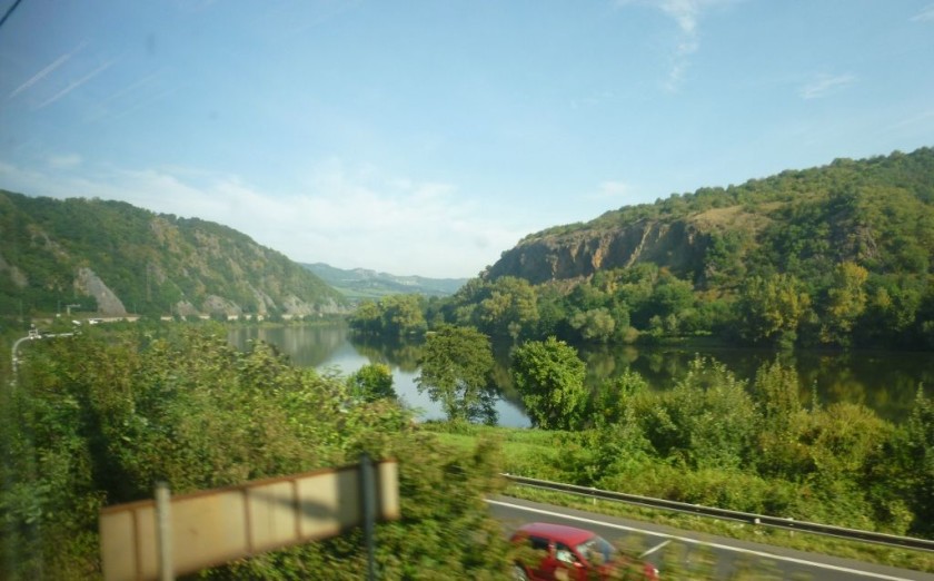 Between Decin and Praha