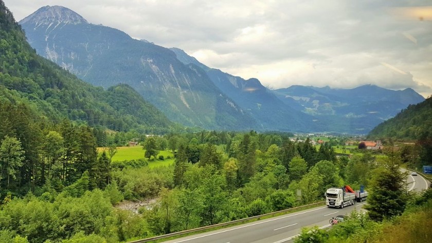 Ascending up towards the Arlberg Pass