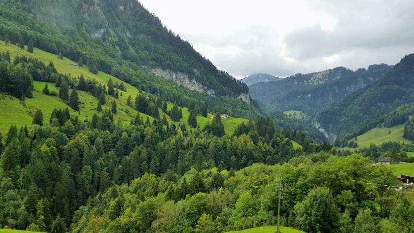 Looking back down the valley towards Montreux