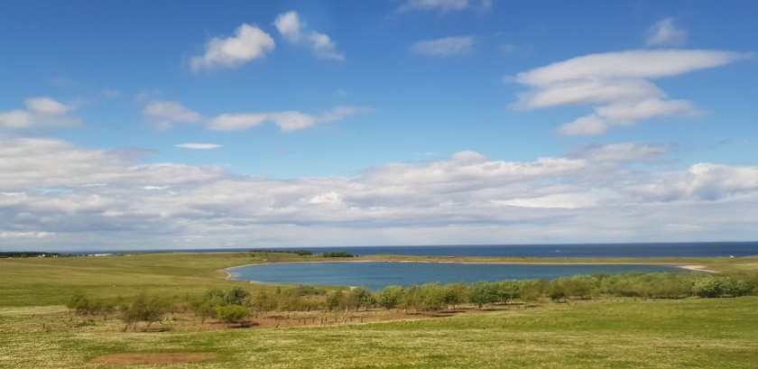 Along the Scottish coast to the south of Dunbar