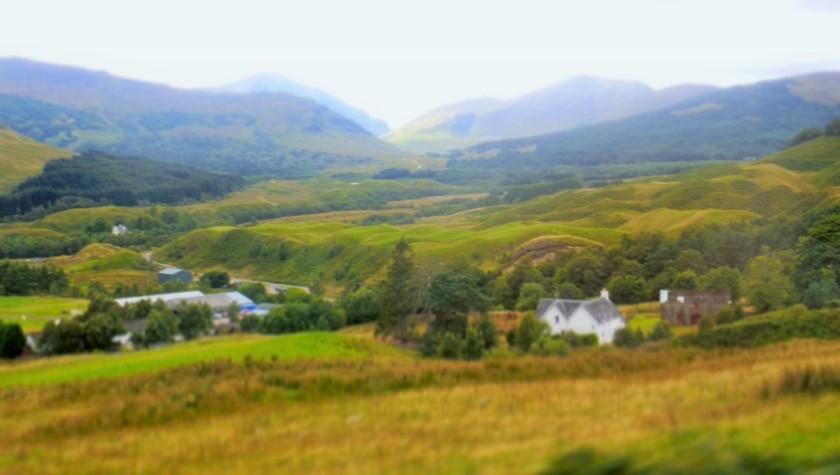 Travelling through The Trossachs north of Ardlui