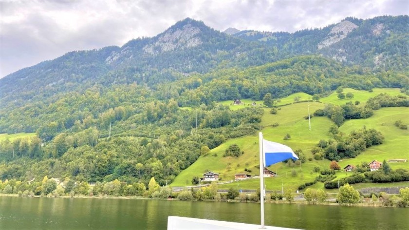 Taking the cruise boat from Luzern to Alpnachstad