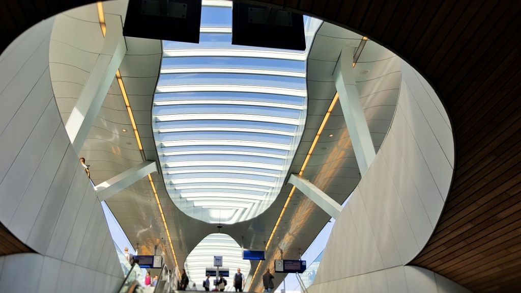 The thrilling ascent to the trains at Arnhem Centraal
