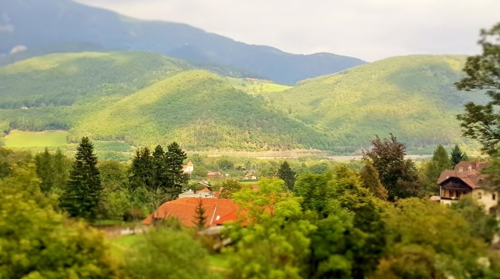 On the train to Wien from Ljubljana