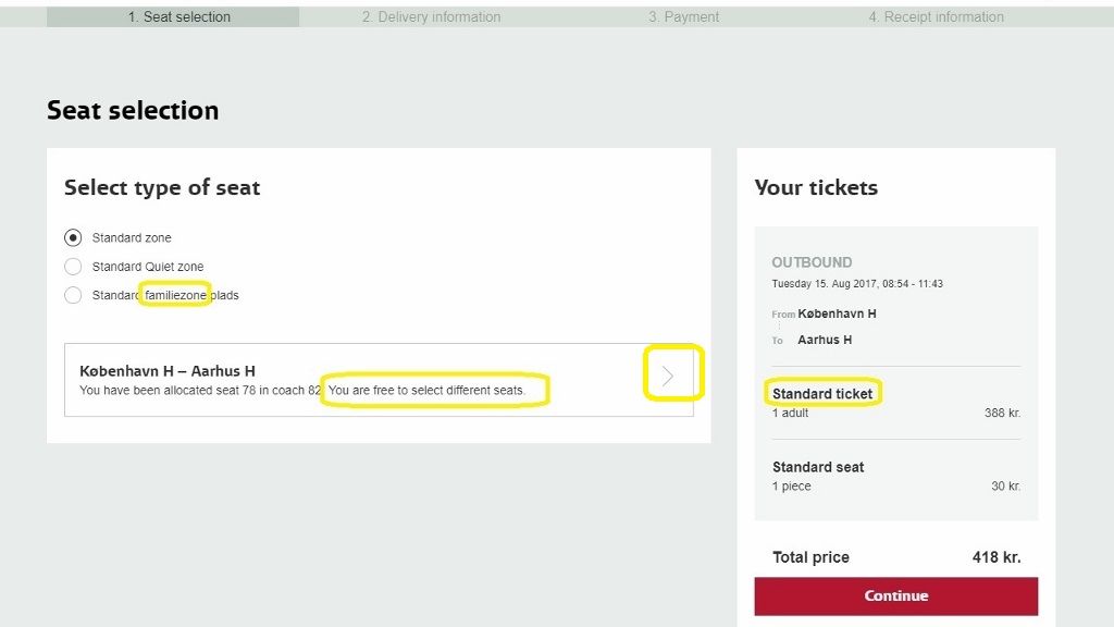 How To Book Tickets on the DSB Website