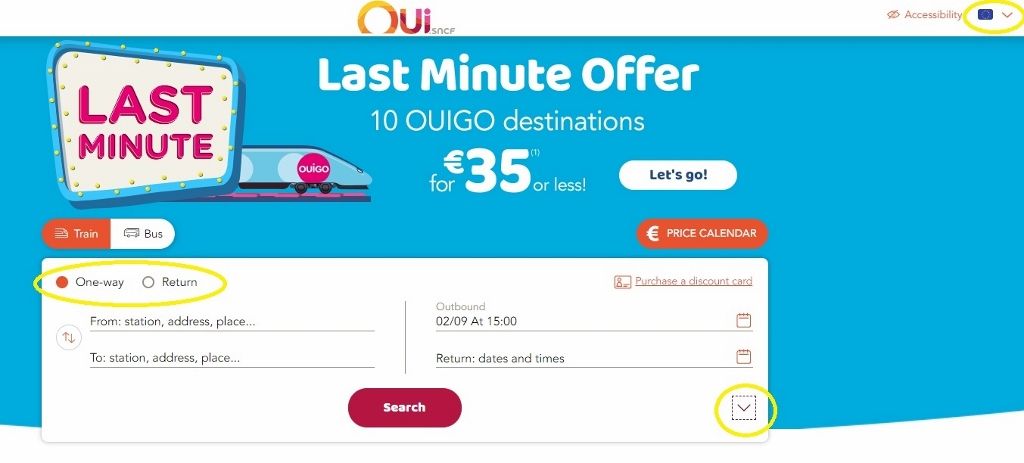 A step by step guide to booking tickets on the Oui SNCF website