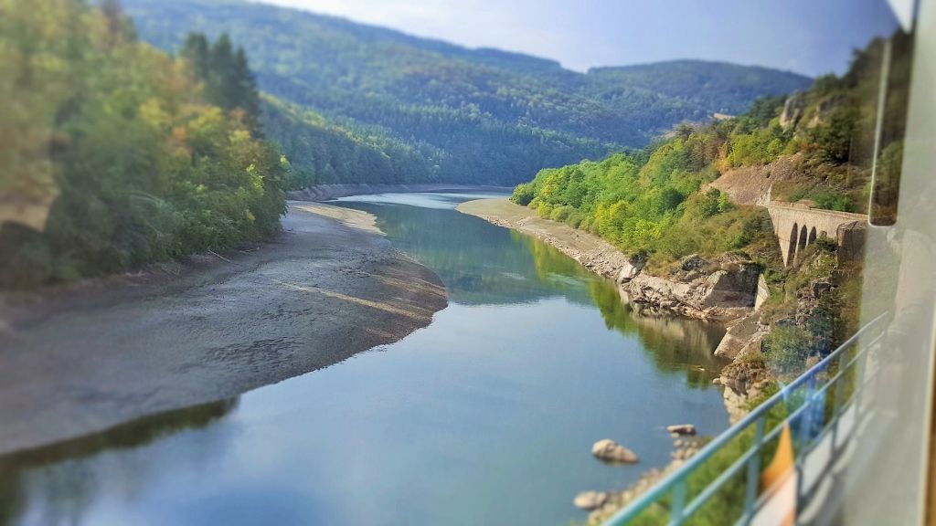 The train journey from Nimes to Clermont is one of the most beautiful in France
