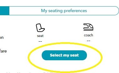 Accessing the seating plans on OuiSNCF