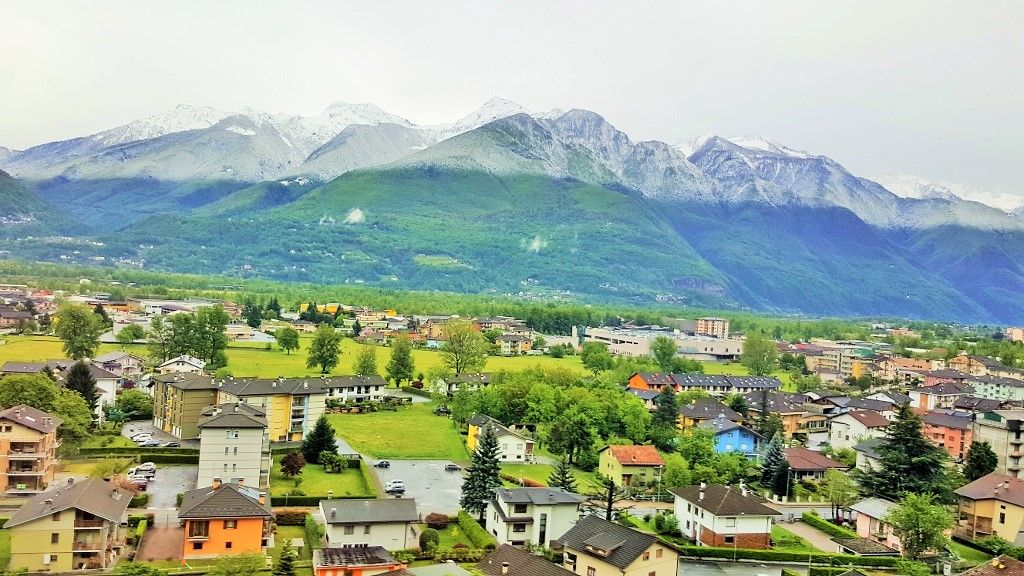Departing Domodossola on the train from Milan to Geneva