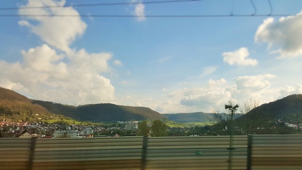 On the Cologne to Klagenfurt train journey