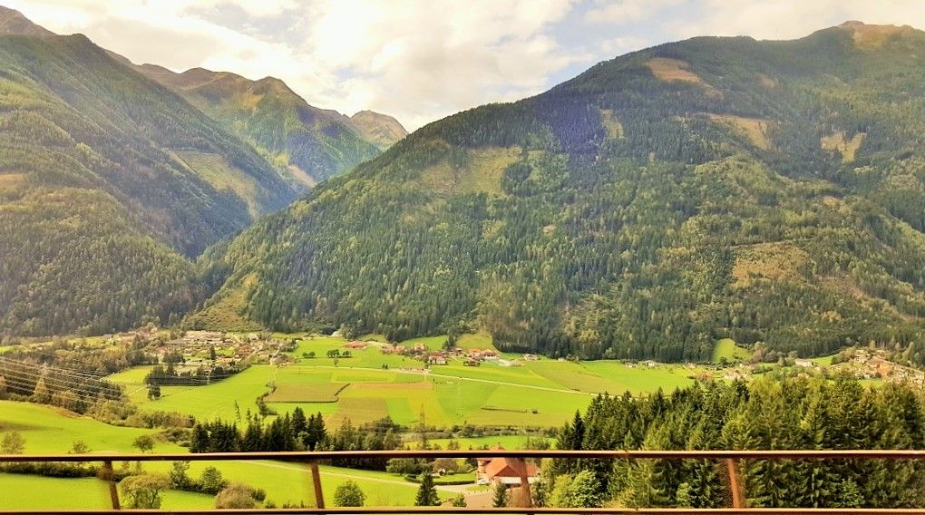 On the Cologne to Klagenfurt train journey