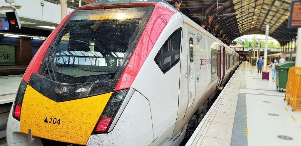 One of Greater Anglia's newest trains as used on the London to Norwich route