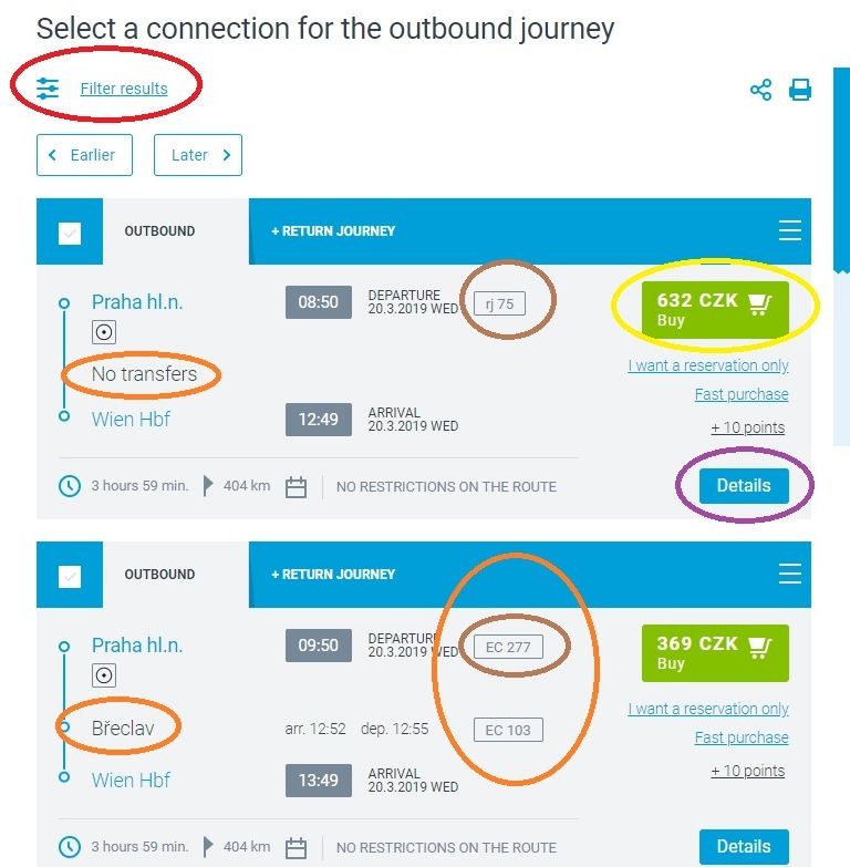 Finding a journey on the CD website