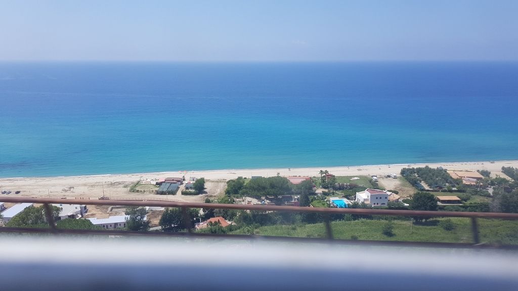 The gorgeous views of the coast that can be seen on a train between Lamezia Terme and Refd