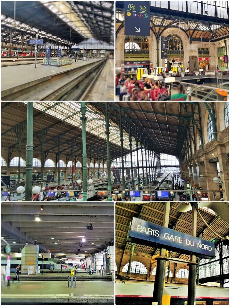 Travel by train from and to Paris