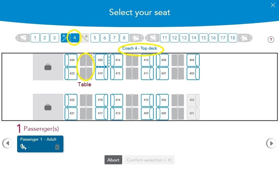 Tgv Inoui Seat Map On Board The Low Cost Tgv Services | Showmethejourney
