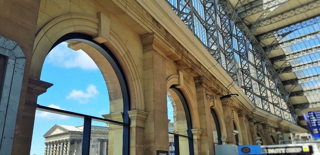The stunning view of Liverpool city centre from Lime Street station
