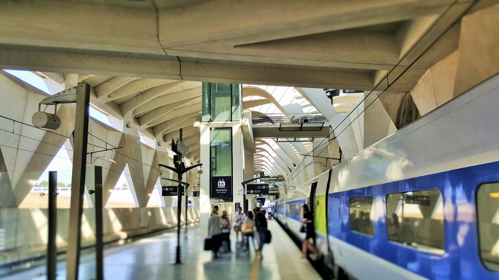 Boarding a TGV at Lyon St-Exupery