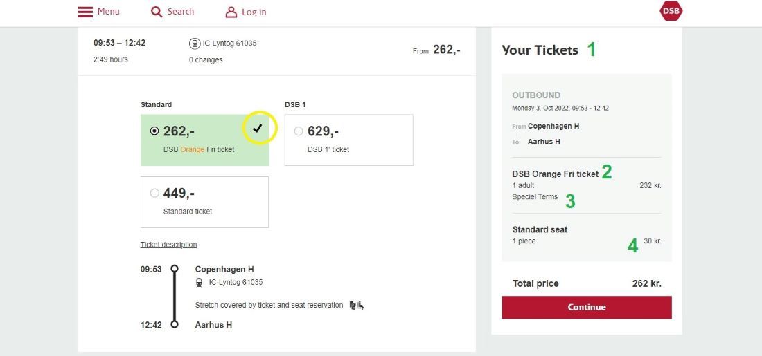 How To Book Tickets on the DSB site ShowMeTheJourney
