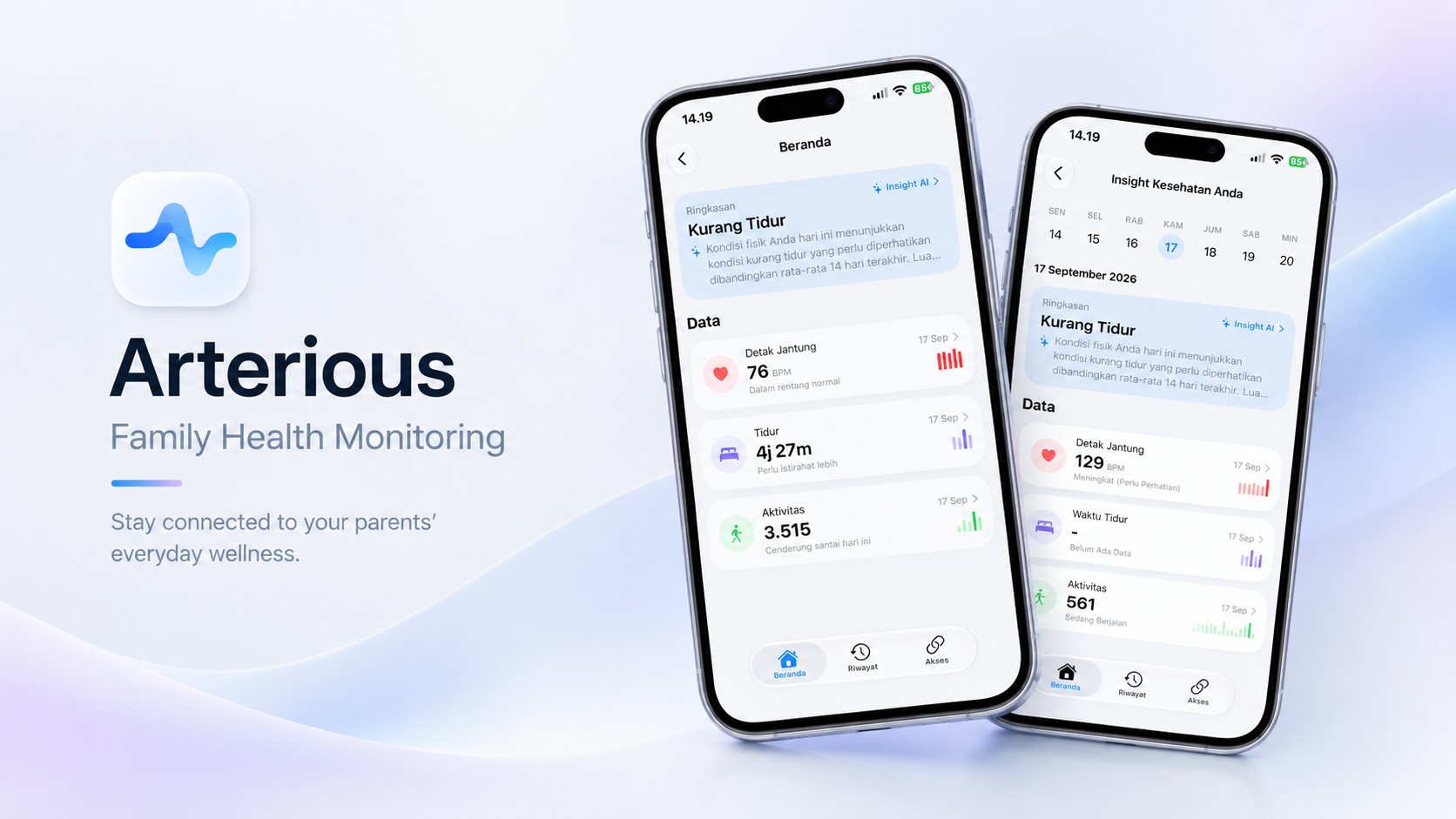 Arterious: Family Health Monitoring iOS App