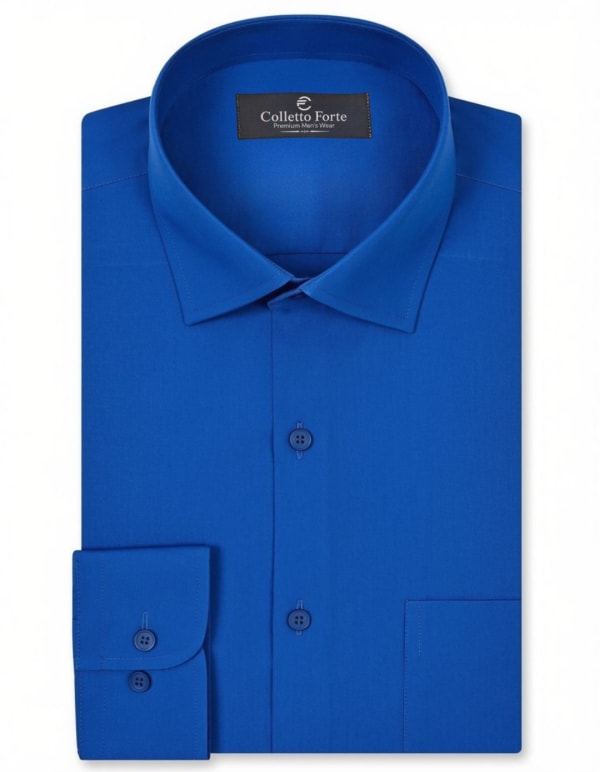 Royal Blue Men's Formal Shirt image