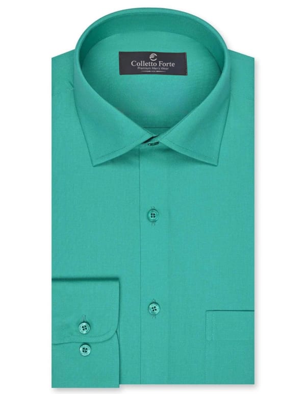 Sea Green Men's Formal Shirt image