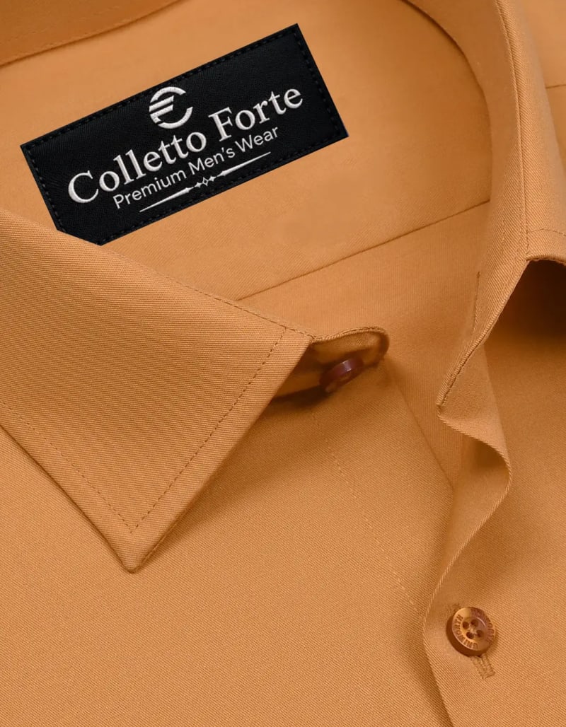 Men's Camel Rust Formal Shirt image