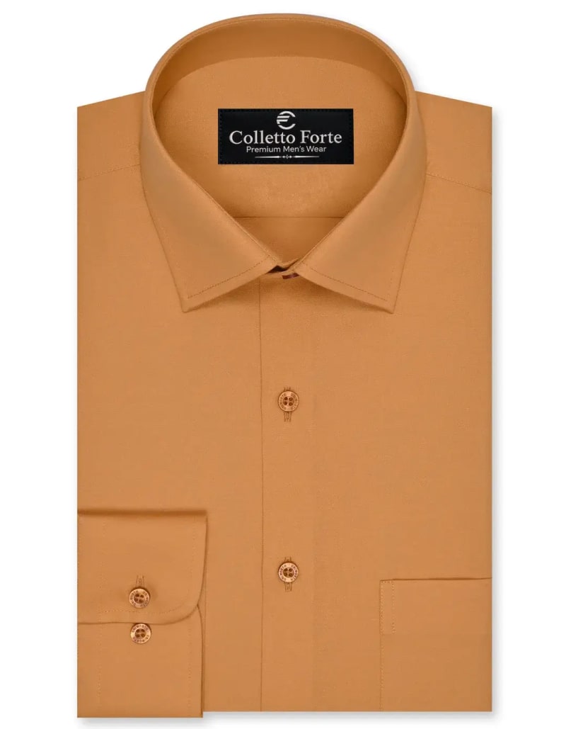 Men's Camel Rust Formal Shirt image
