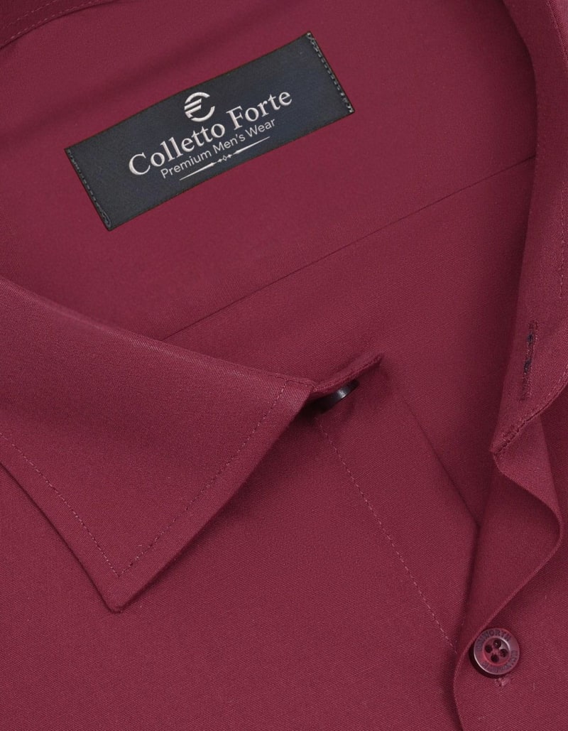 Deep Burgundy Men's Formal Shirt image
