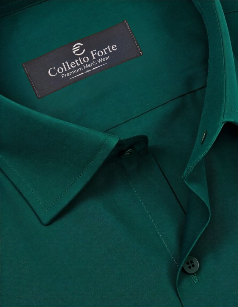 Deep Forest Green Men's Formal Shirt image
